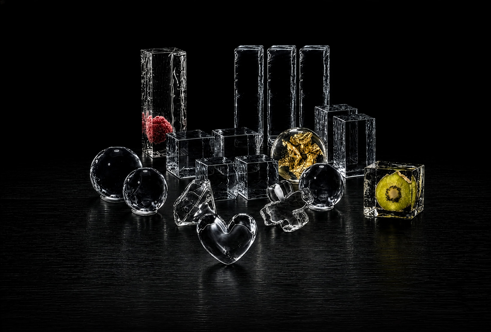 The LXRY ICE Collection - describe different ice cubes